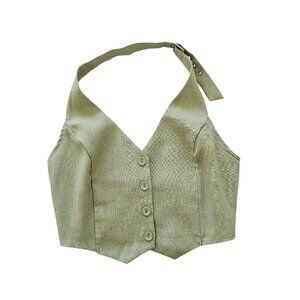 Milk & Honey Green Halter M Medium
